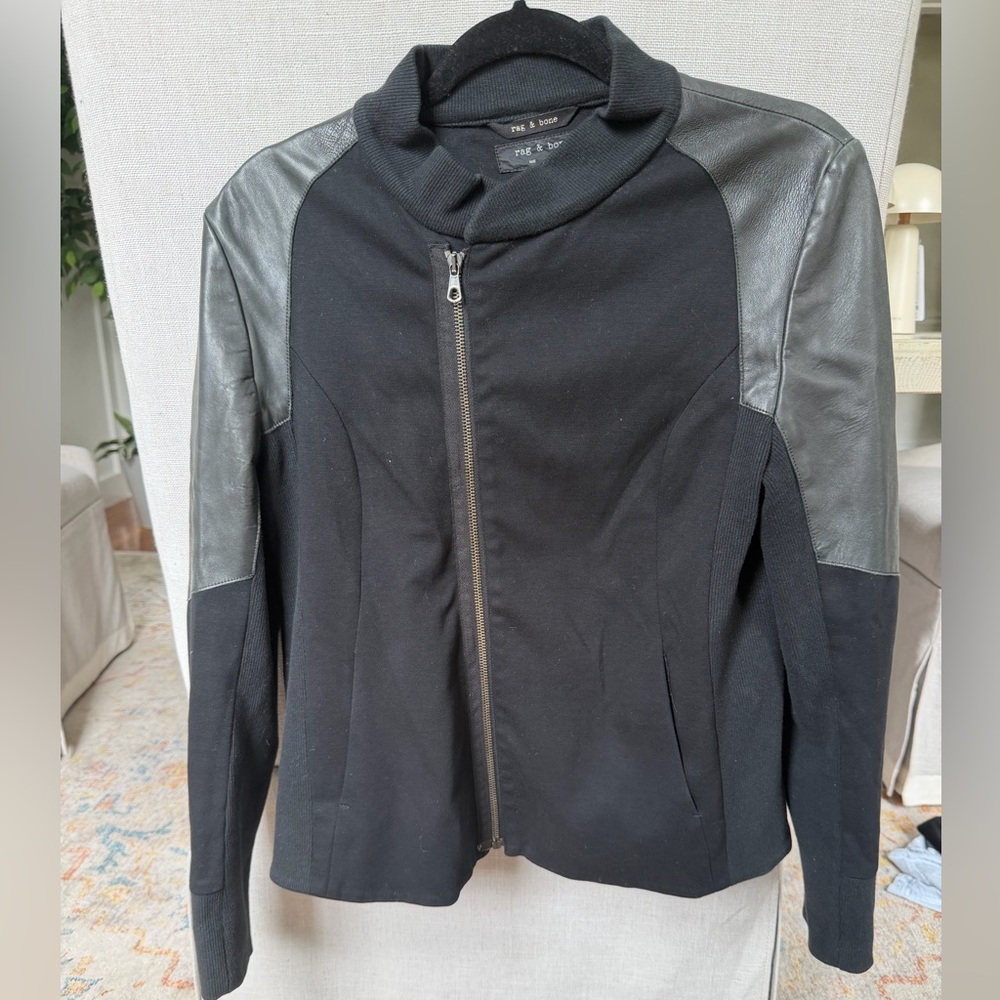 rag & bone Black Leather Jacket